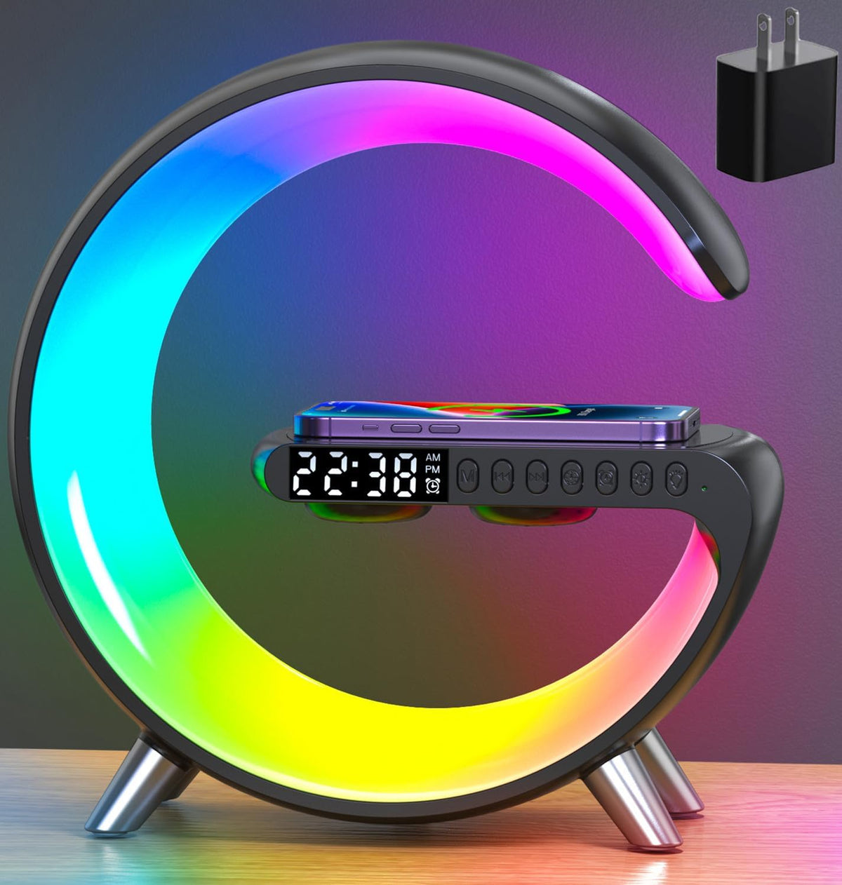 Smart LED Table Lamp 4-in-1 – Black & White - Flex Gamingproduct_type