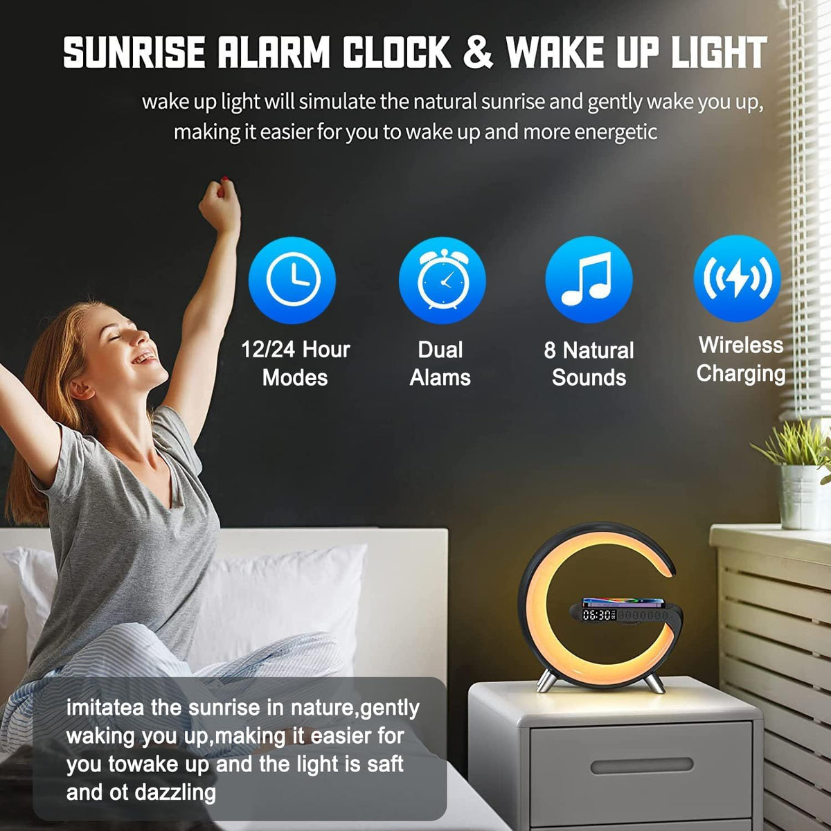 Smart LED Table Lamp 4-in-1 – Black & White - Flex Gamingproduct_type