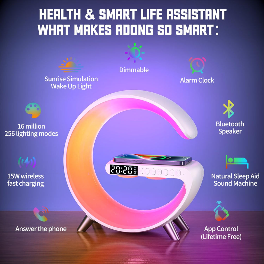 Smart LED Table Lamp 4-in-1 – Black & White - Flex Gamingproduct_type