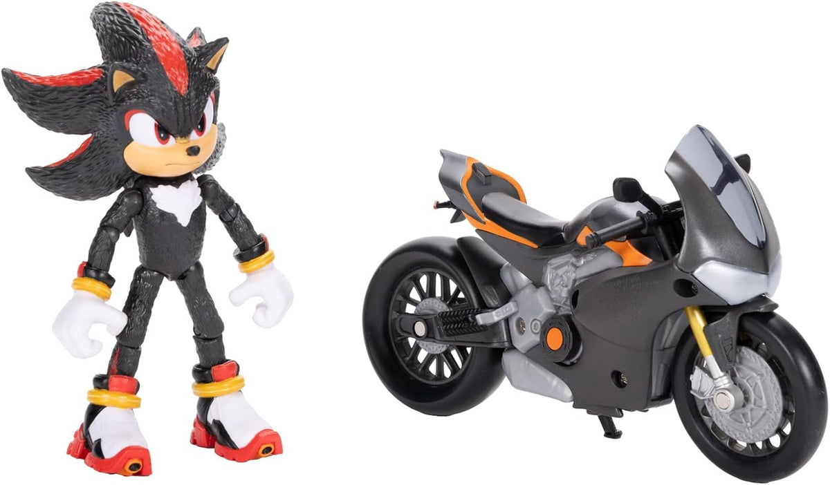 Sonic the Hedgehog 3 Movie Sonic 5 Inch Figure with Motorcycle Vehicle - Flex Gamingproduct_type