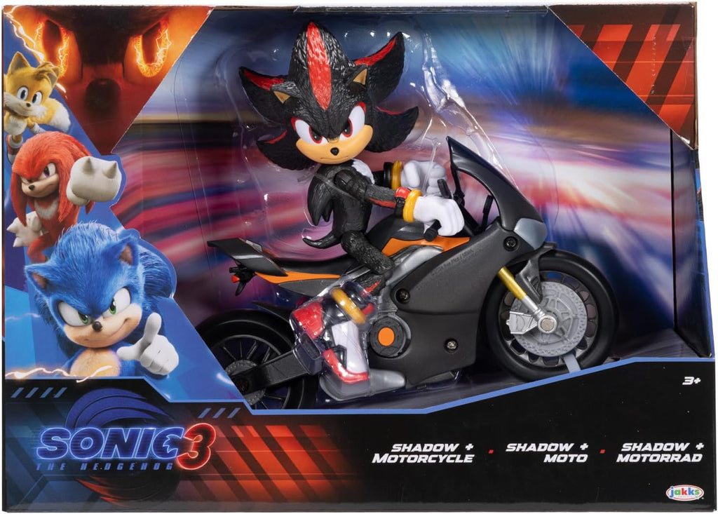 Sonic the Hedgehog 3 Movie Sonic 5 Inch Figure with Motorcycle Vehicle - Flex Gamingproduct_type