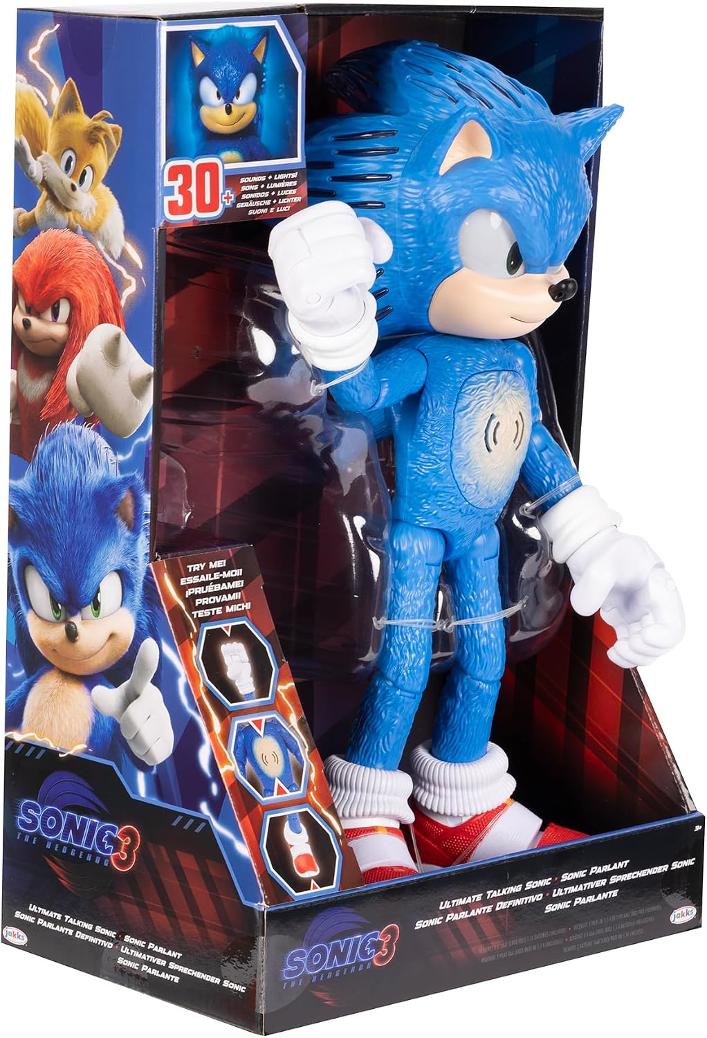 Sonic the Hedgehog 3 Ultimate Talking Sonic Figure – 12 Inch - Flex Gamingproduct_type