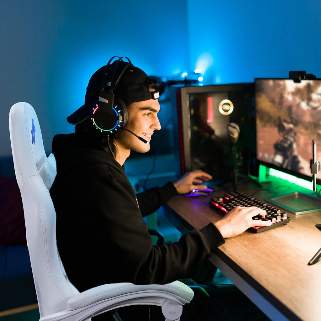 Sonic the Hedgehog Gaming Chair – Ergonomic PU Leather, Reclining - Flex Gamingproduct_type