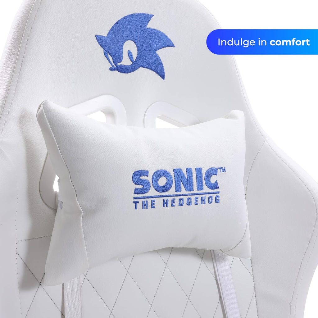 Sonic the Hedgehog Gaming Chair – Ergonomic PU Leather, Reclining - Flex Gamingproduct_type