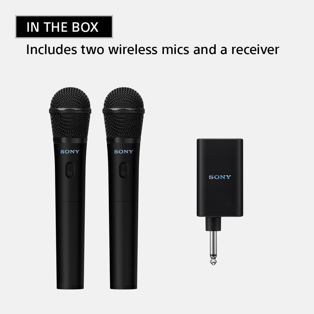 Sony ULT MIC Wireless Microphone for Karaoke, Two Wireless Mics & Receiver | 20 Hr Battery with Quick Charging, Clear Vocals, Duet Assist, Noise Reduction. Pairs Perfectly with ULT POWER SOUND series - Flex Gamingproduct_type