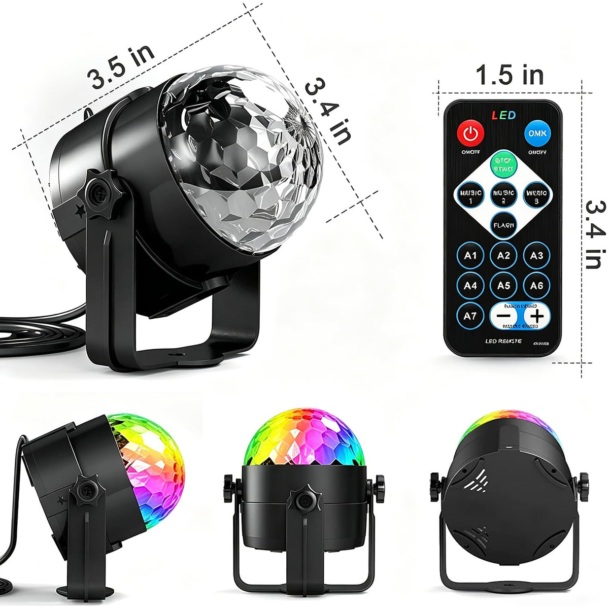 SPOOBOOLA 6-in-1 Party Light Projector – 3 Variants - Flex Gamingproduct_type