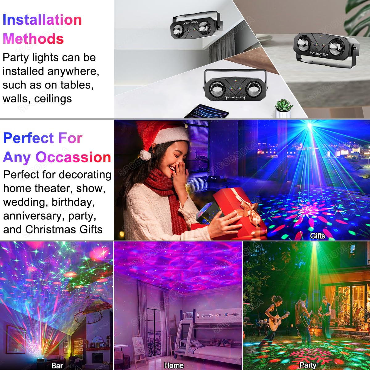 SPOOBOOLA 6-in-1 Party Light Projector – 3 Variants - Flex Gamingproduct_type