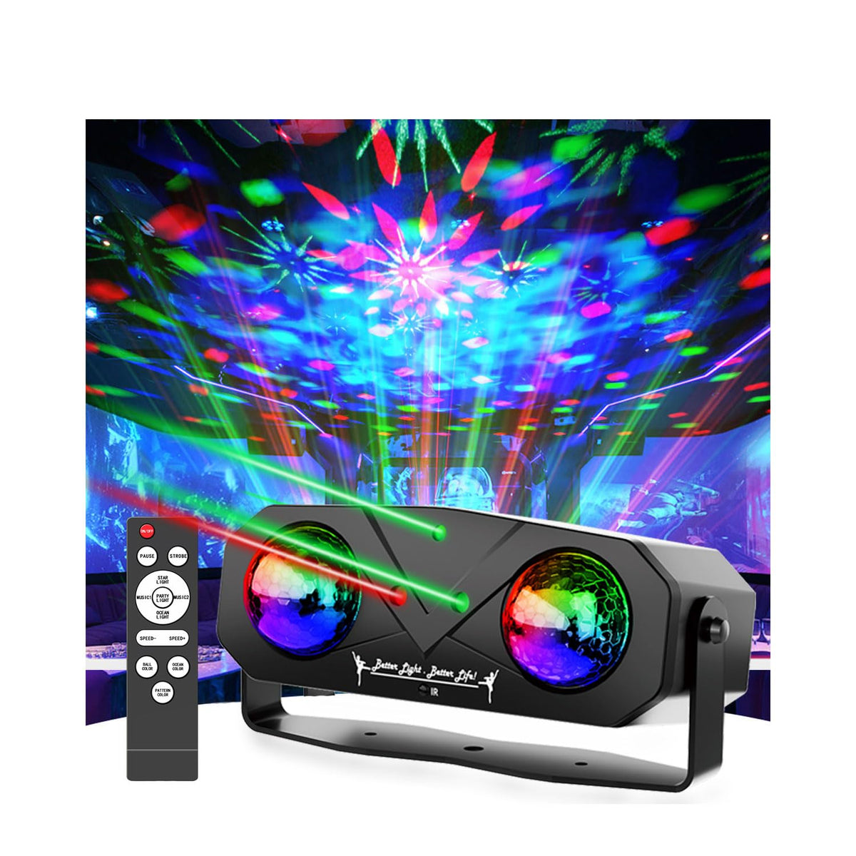SPOOBOOLA 6-in-1 Party Light Projector – 3 Variants - Flex Gamingproduct_type
