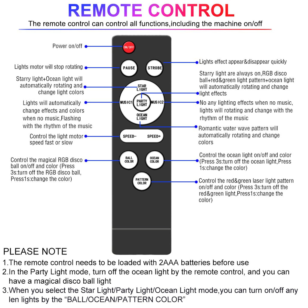 SPOOBOOLA 6-in-1 Party Light Projector – 3 Variants - Flex Gamingproduct_type