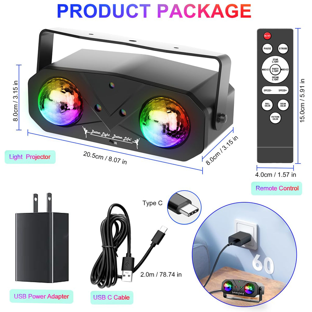 SPOOBOOLA 6-in-1 Party Light Projector – 3 Variants - Flex Gamingproduct_type