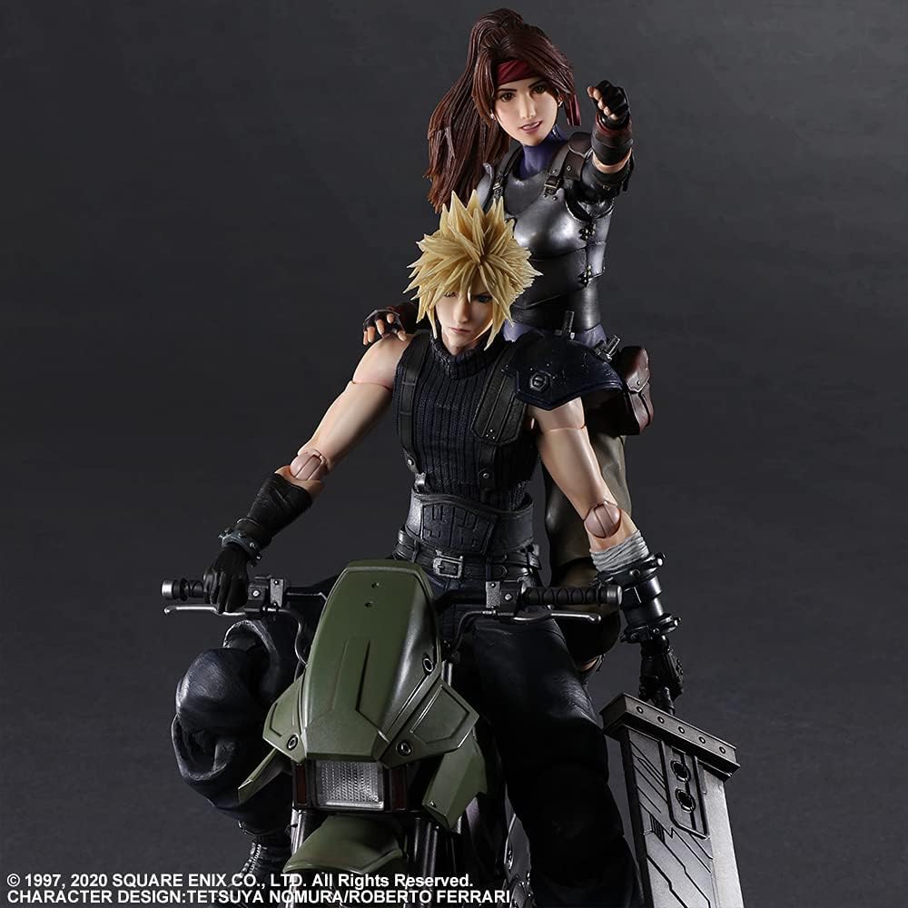 Square Enix FF7 Remake – Cloud, Jessie & Motorcycle Play Arts Kai Figure Set - Flex Gamingproduct_type