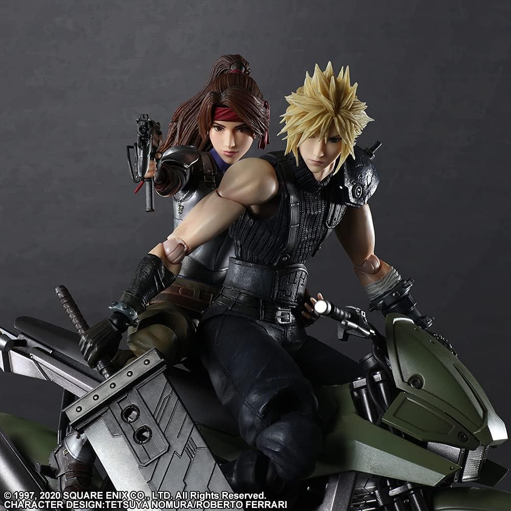 Square Enix FF7 Remake – Cloud, Jessie & Motorcycle Play Arts Kai Figure Set - Flex Gamingproduct_type