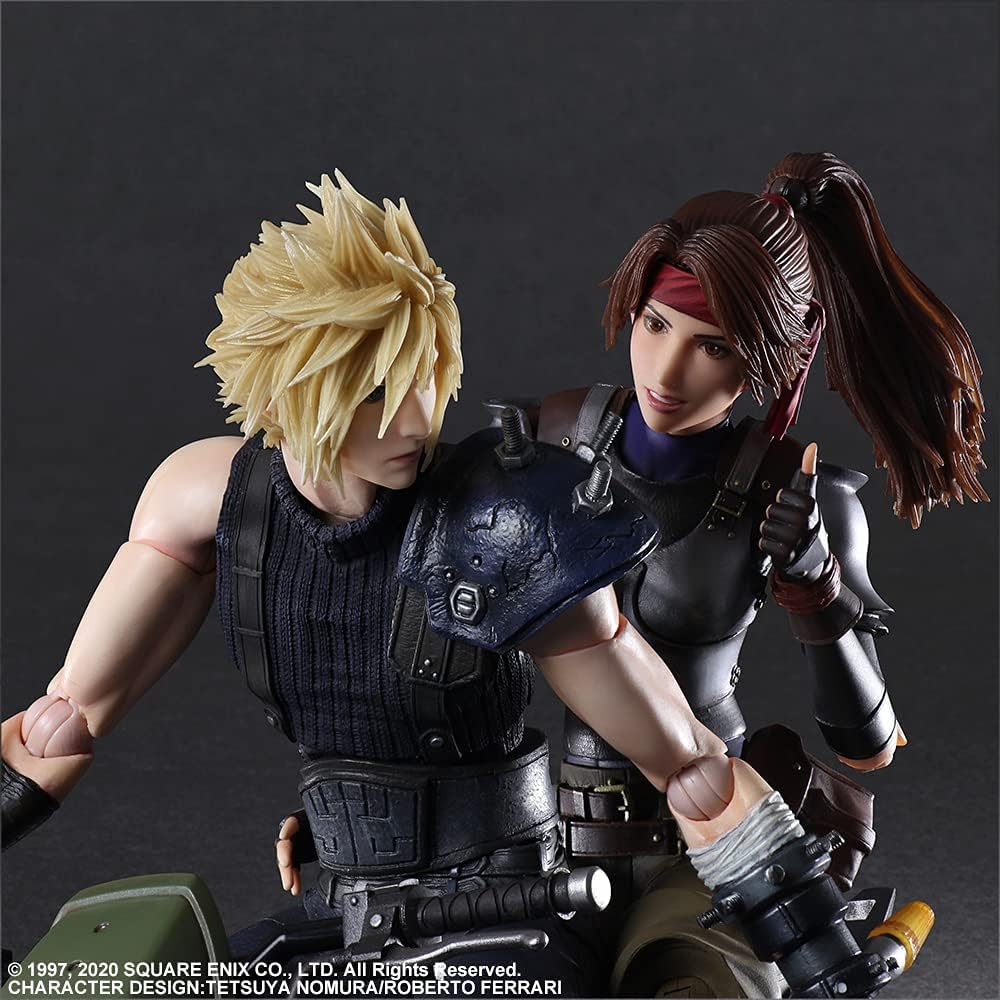 Square Enix FF7 Remake – Cloud, Jessie & Motorcycle Play Arts Kai Figure Set - Flex Gamingproduct_type