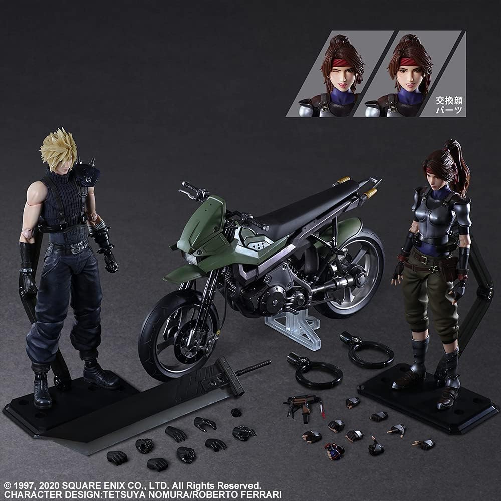 Square Enix FF7 Remake – Cloud, Jessie & Motorcycle Play Arts Kai Figure Set - Flex Gamingproduct_type