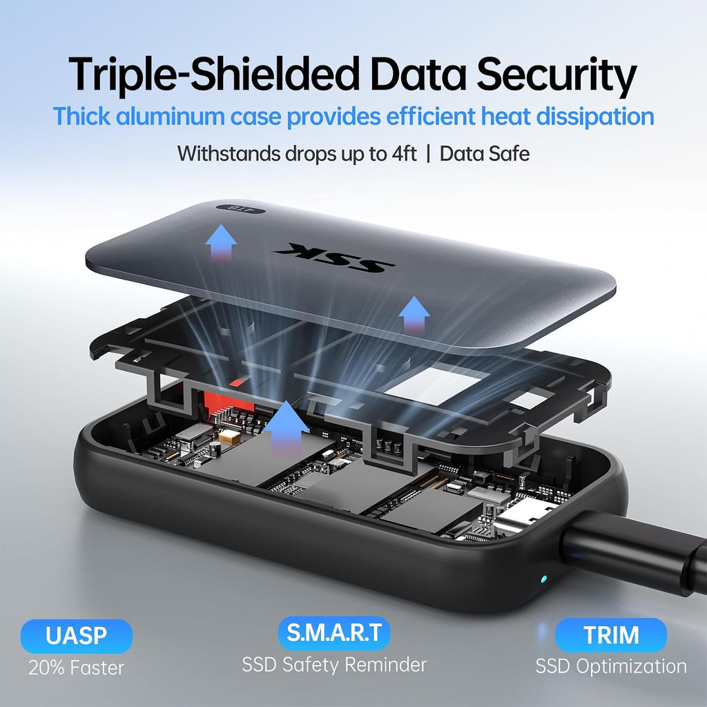 SSK Portable SSD – 250GB, 500GB, 1TB & 4TB - Flex Gamingproduct_type