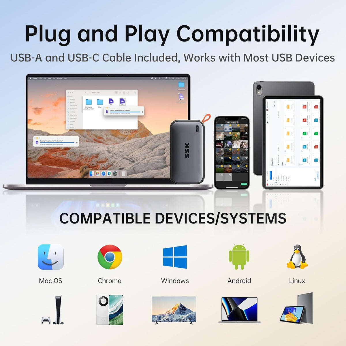 SSK Portable SSD – 250GB, 500GB, 1TB & 4TB - Flex Gamingproduct_type
