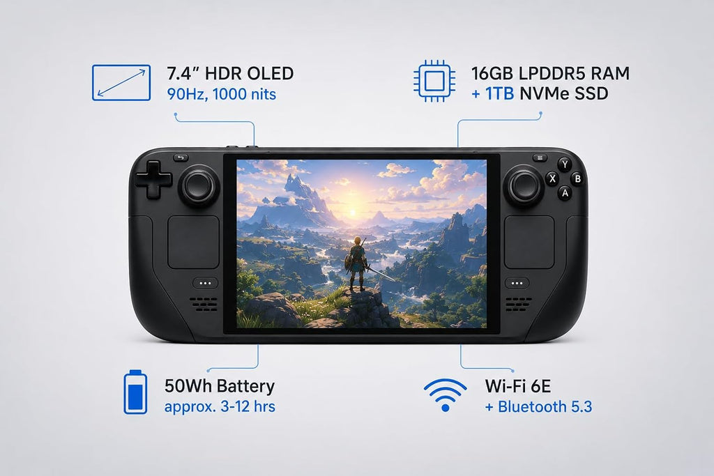 Steam Deck OLED – 1TB Handheld Gaming Console - Flex Gamingproduct_type