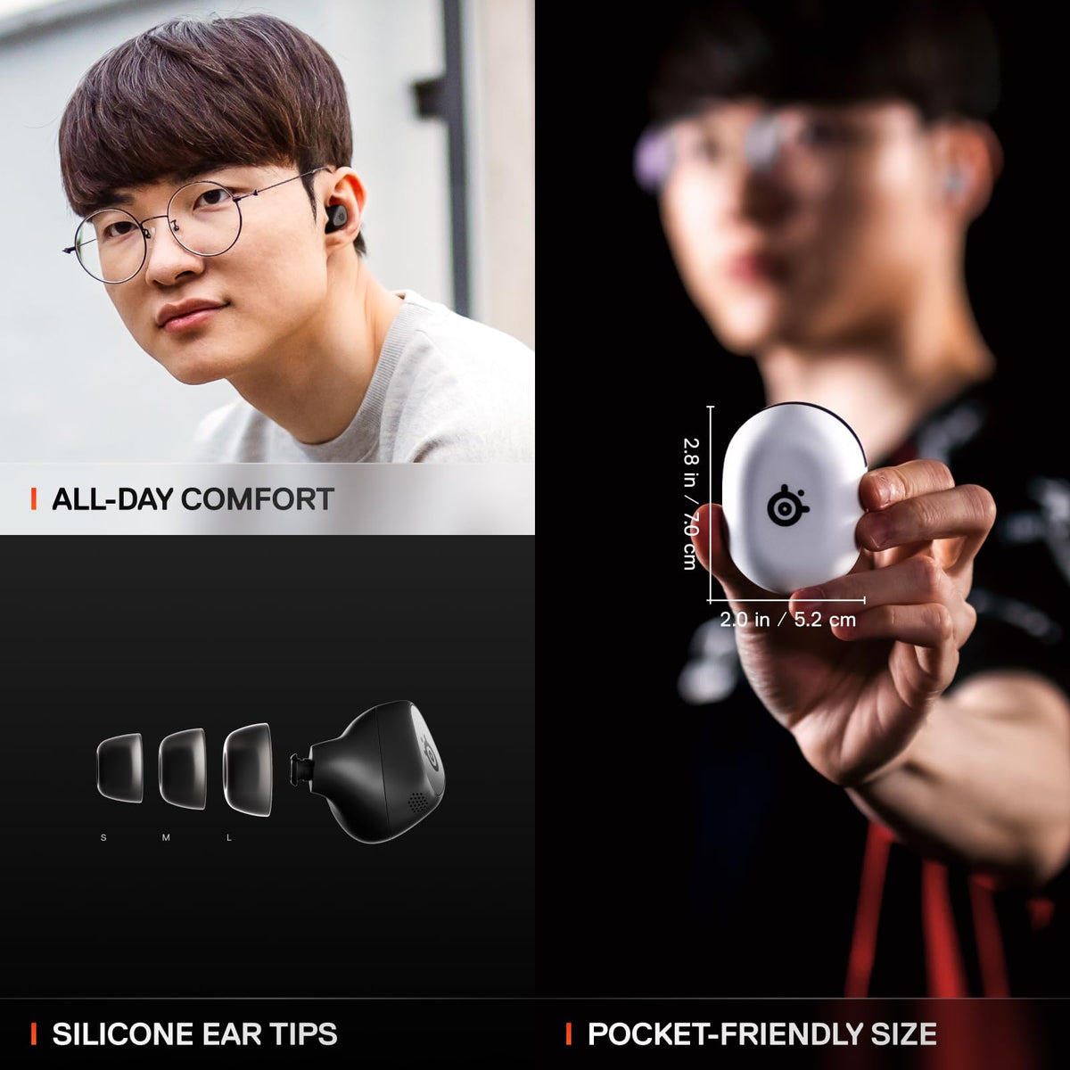 SteelSeries Arctis GameBuds Wireless Gaming Earbuds – 2 Platforms & 2 Colors - Flex Gamingproduct_type