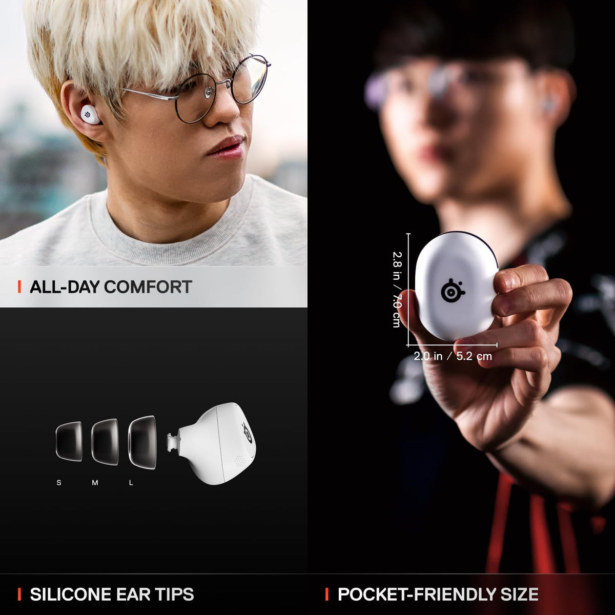 SteelSeries Arctis GameBuds Wireless Gaming Earbuds – 2 Platforms & 2 Colors - Flex Gamingproduct_type