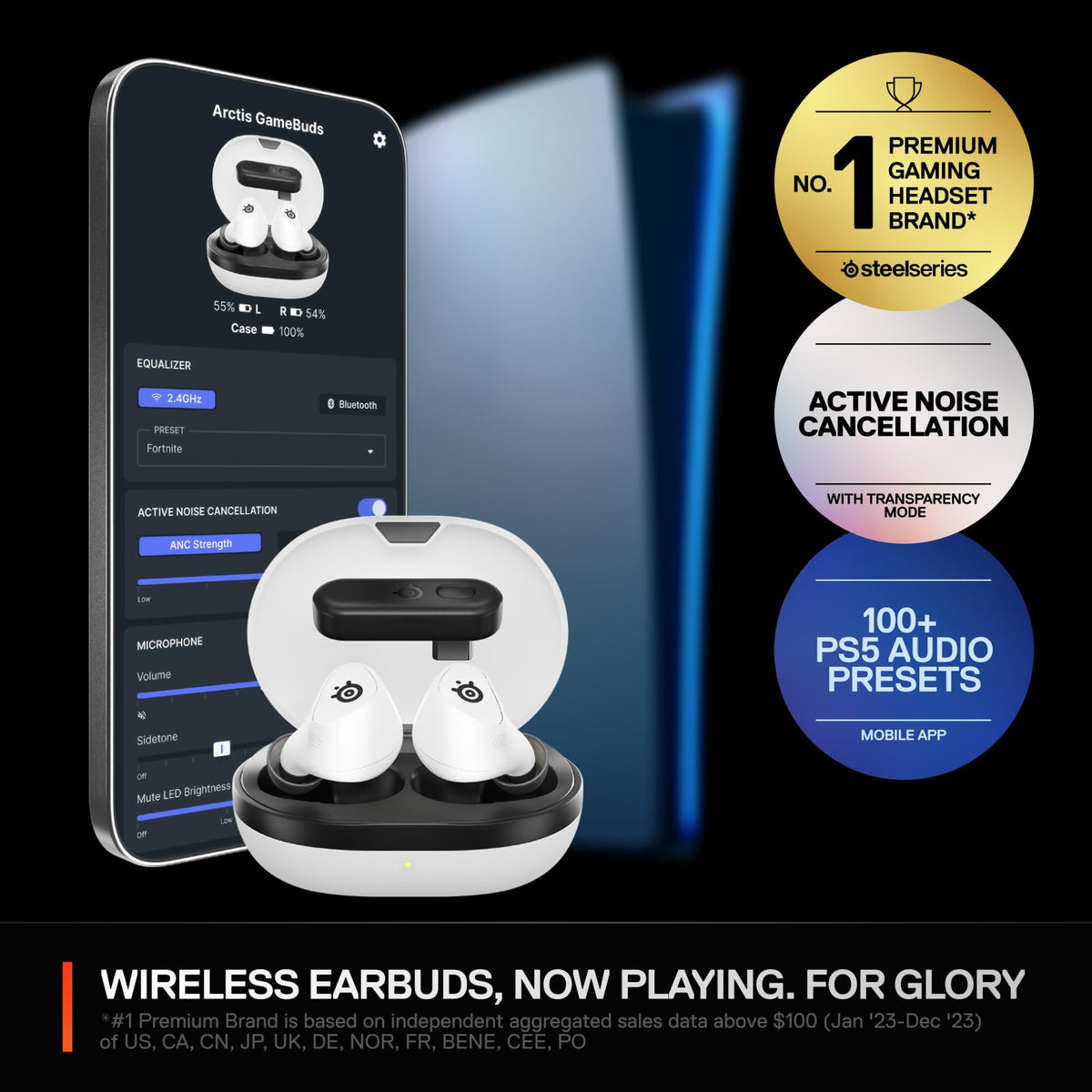 SteelSeries Arctis GameBuds Wireless Gaming Earbuds – 2 Platforms & 2 Colors - Flex Gamingproduct_type