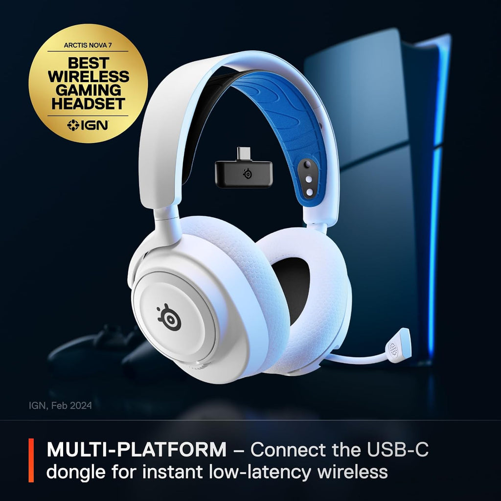 SteelSeries Arctis Nova 7P Wireless Gaming Headset – White - Flex Gamingproduct_type