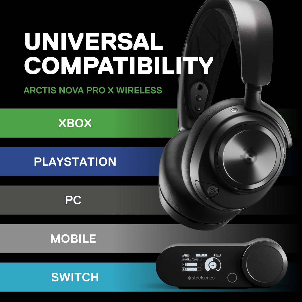 SteelSeries Arctis Nova Pro Wireless Gaming Headset – 2 Colors & 4 Styles - Flex Gamingproduct_type