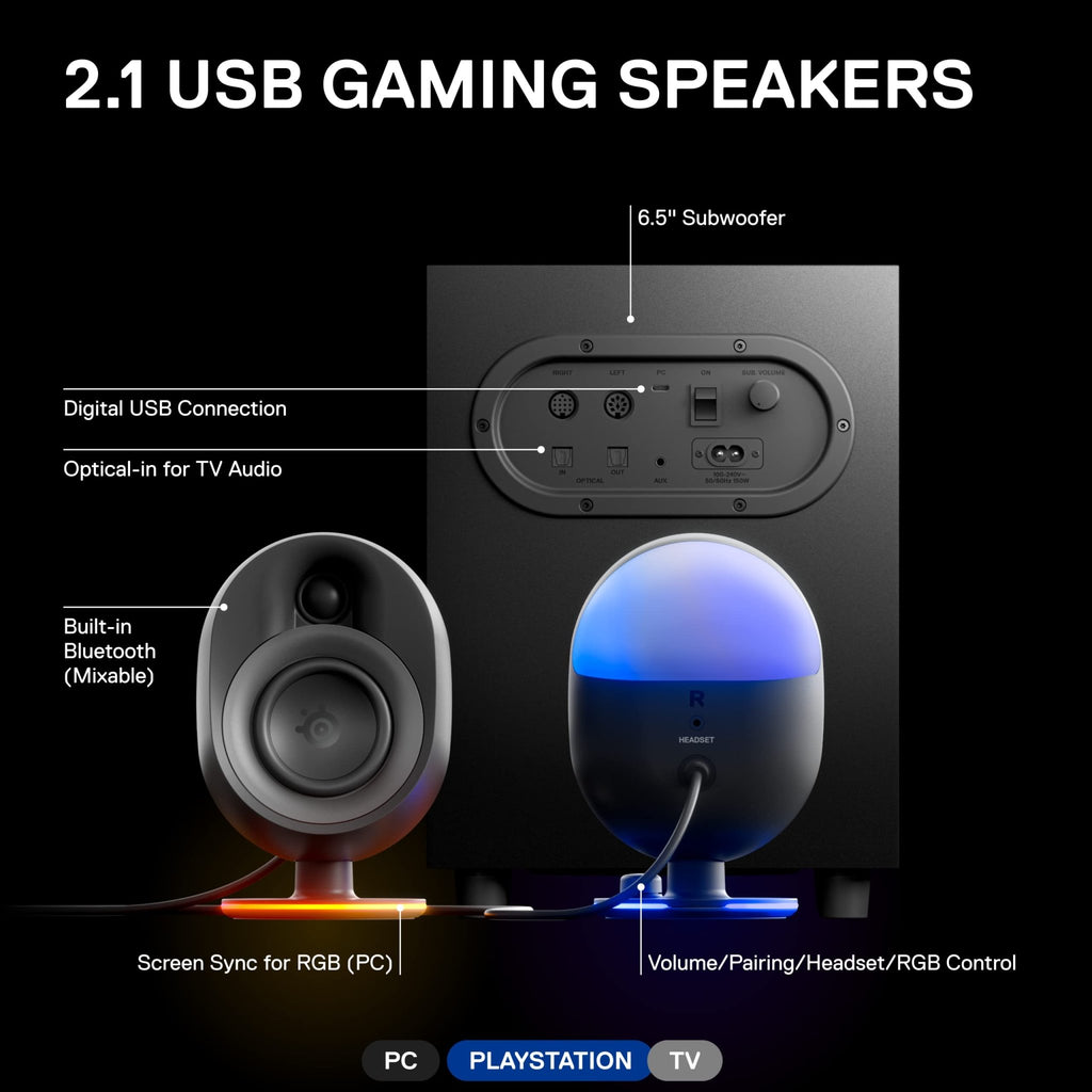 SteelSeries Arena Desktop Gaming Speaker System – Arena 3, 7 & 9 - Flex Gamingproduct_type