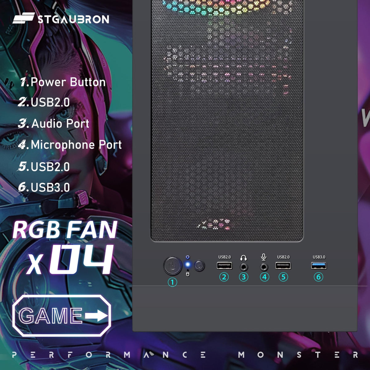 STGAubron Gaming PC Desktop – Intel Core i7 & GTX 1660 Super 6GB - Flex Gamingproduct_type