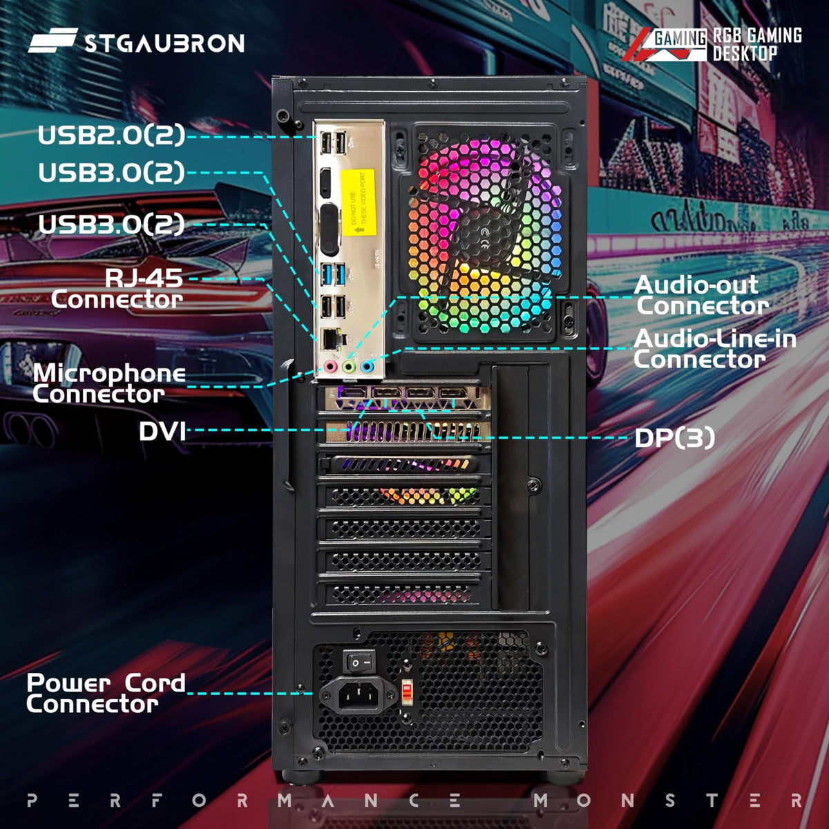 STGAubron Gaming PC Desktop – Intel Core i7 & GTX 1660 Super 6GB - Flex Gamingproduct_type