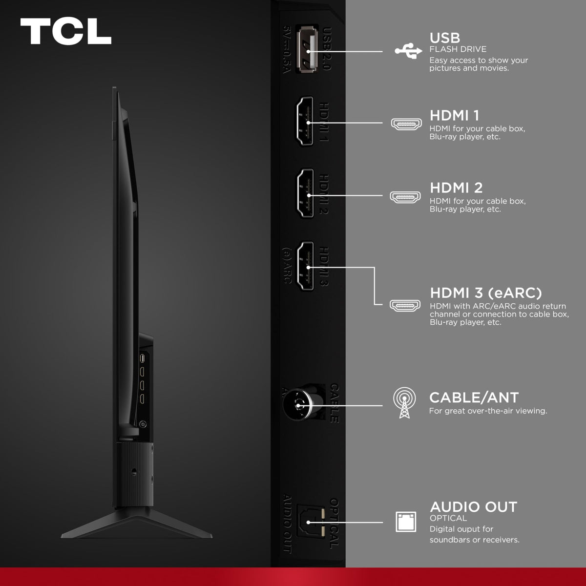 TCL F7D Series QLED 4K Smart Fire TV – 5 Sizes - Flex Gamingproduct_type