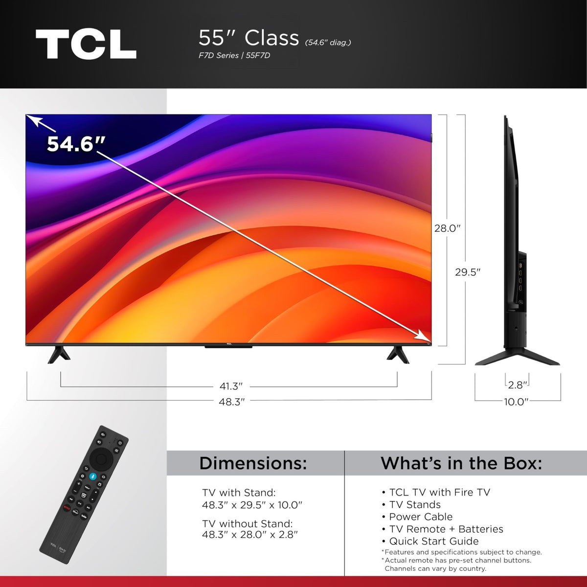 TCL F7D Series QLED 4K Smart Fire TV – 5 Sizes - Flex Gamingproduct_type