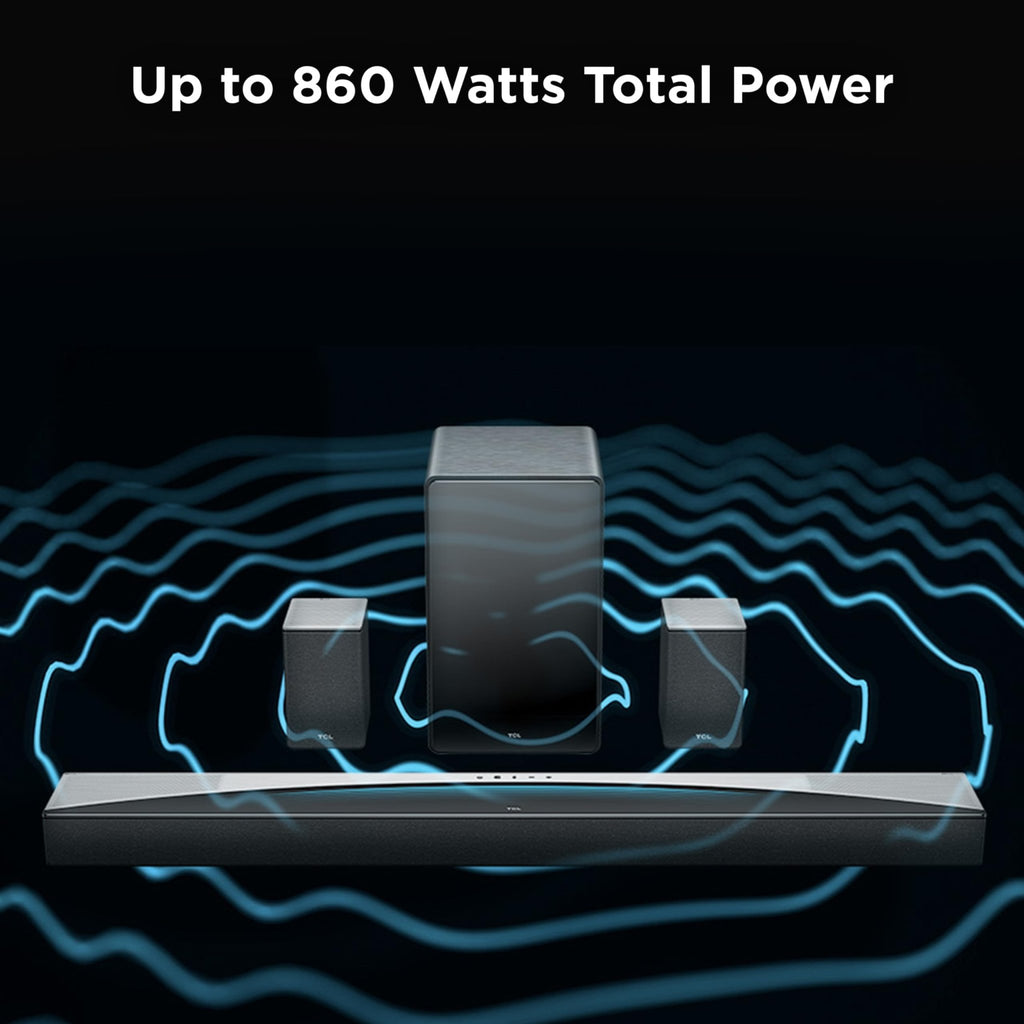 TCL Q-Series 5.1 Surround Sound Bar with Wireless Subwoofer – Q65H, Q75H & Q85H - Flex Gamingproduct_type