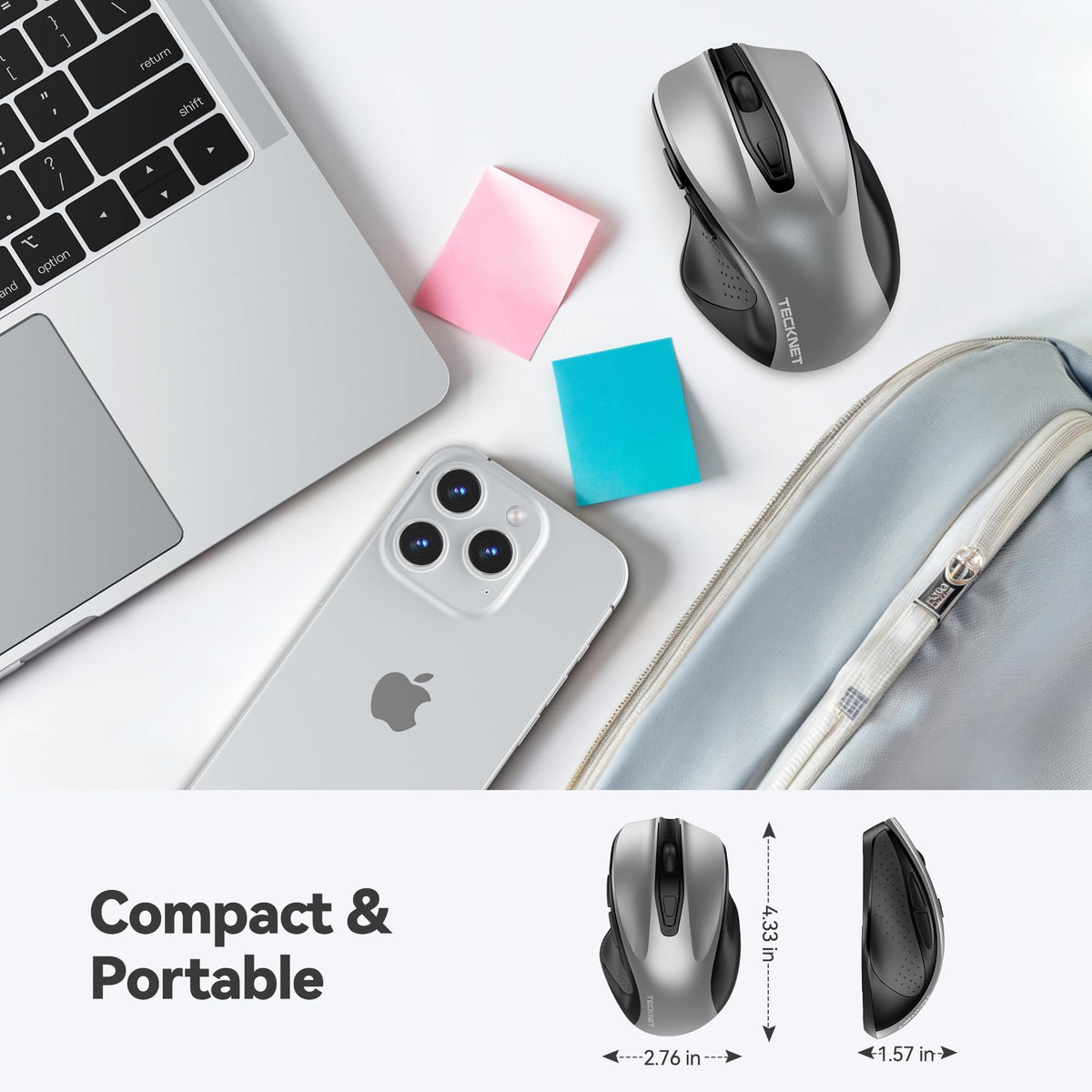 TECKNET Wireless Mouse 2.4G Ergonomic – 14 Colors - Flex Gamingproduct_type