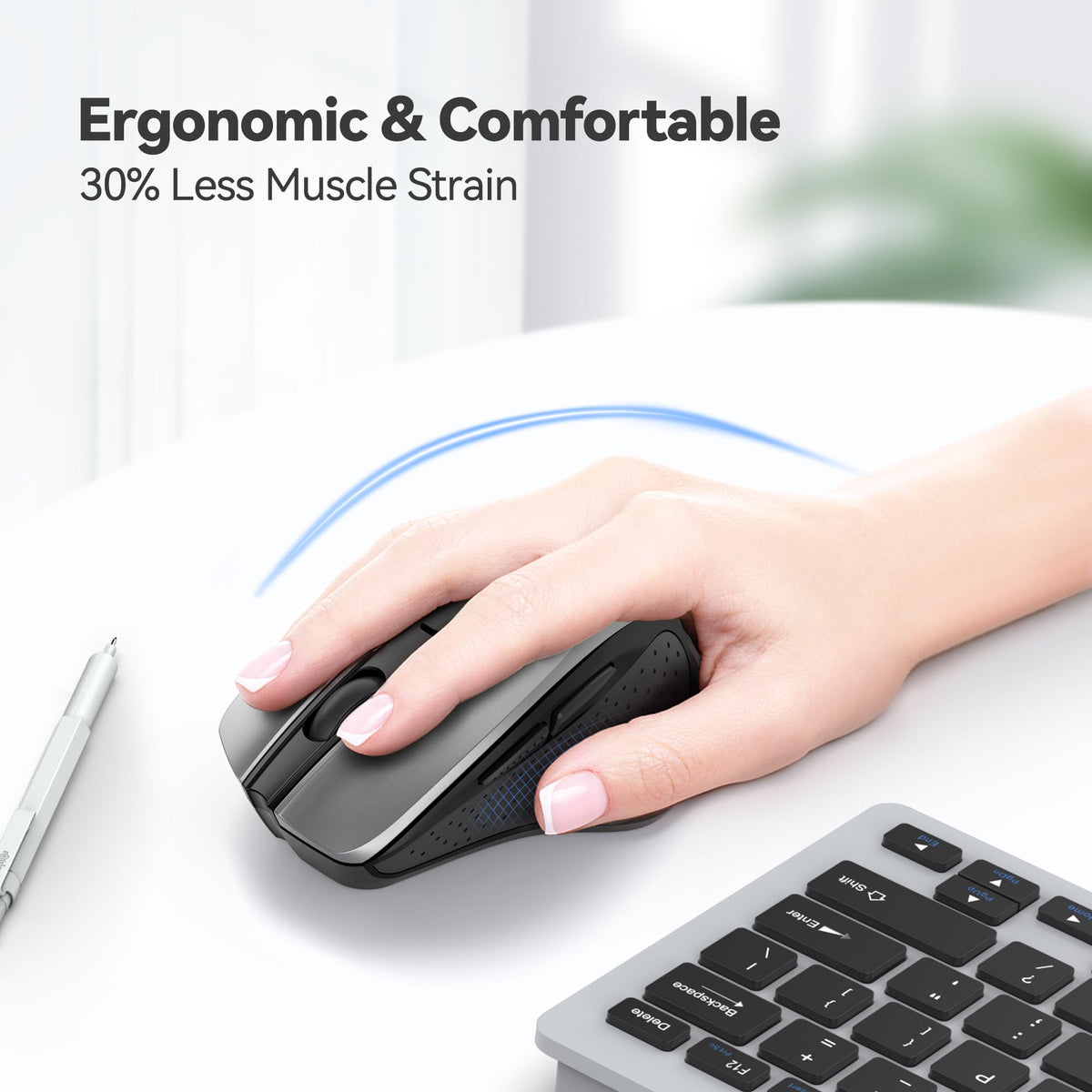 TECKNET Wireless Mouse 2.4G Ergonomic – 14 Colors - Flex Gamingproduct_type