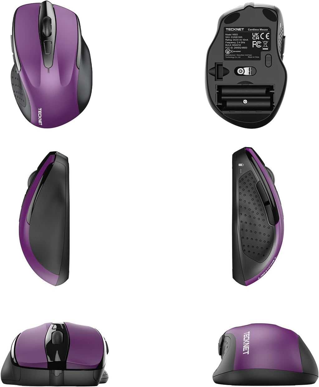 TECKNET Wireless Mouse 2.4G Ergonomic – 14 Colors - Flex Gamingproduct_type
