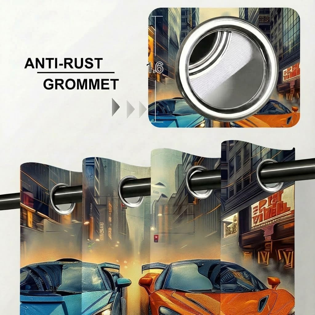 terxgrl Race Car Blackout Curtains – 8 Designs & 6 Sizes - Flex Gamingproduct_type