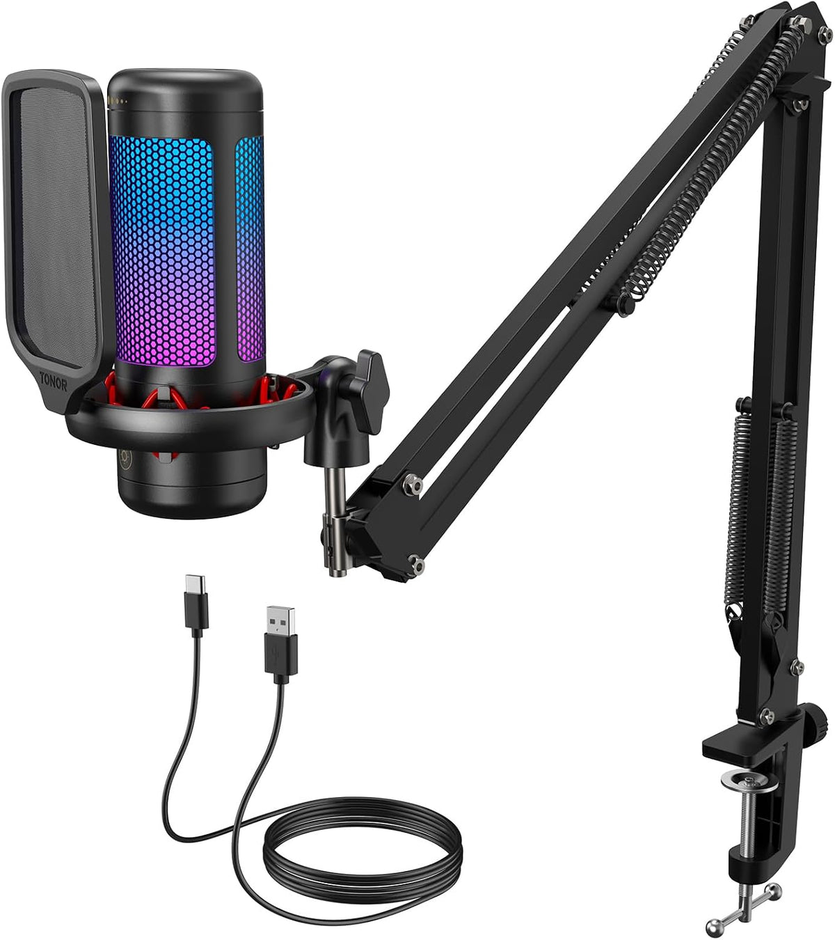 TONOR TC310+ RGB Gaming Microphone Set – 3 Styles & 3 Colors - Flex Gamingproduct_type