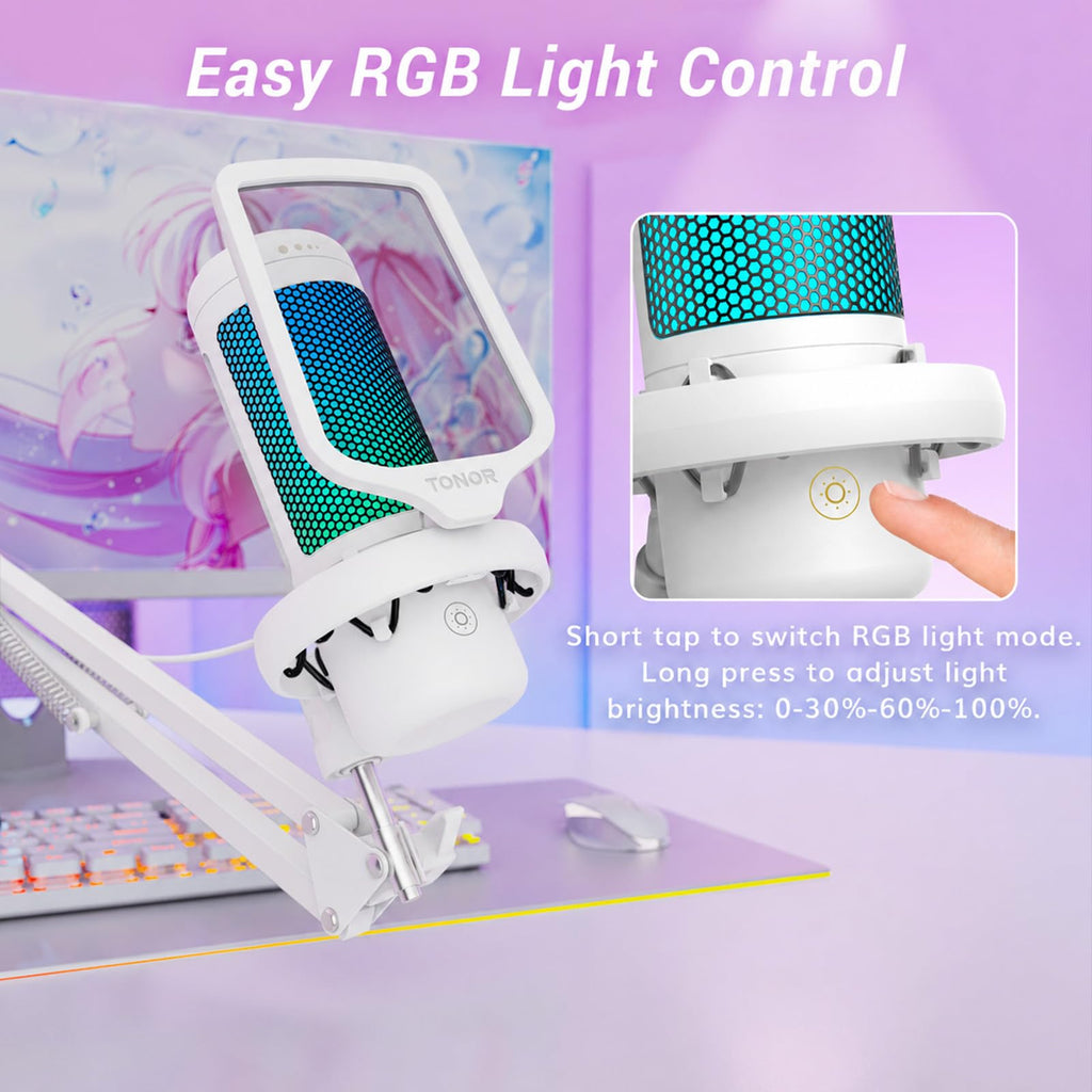 TONOR TC310+ RGB Gaming Microphone Set – 3 Styles & 3 Colors - Flex Gamingproduct_type