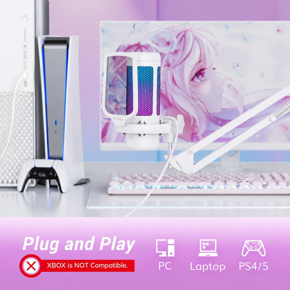 TONOR TC310+ RGB Gaming Microphone Set – 3 Styles & 3 Colors - Flex Gamingproduct_type
