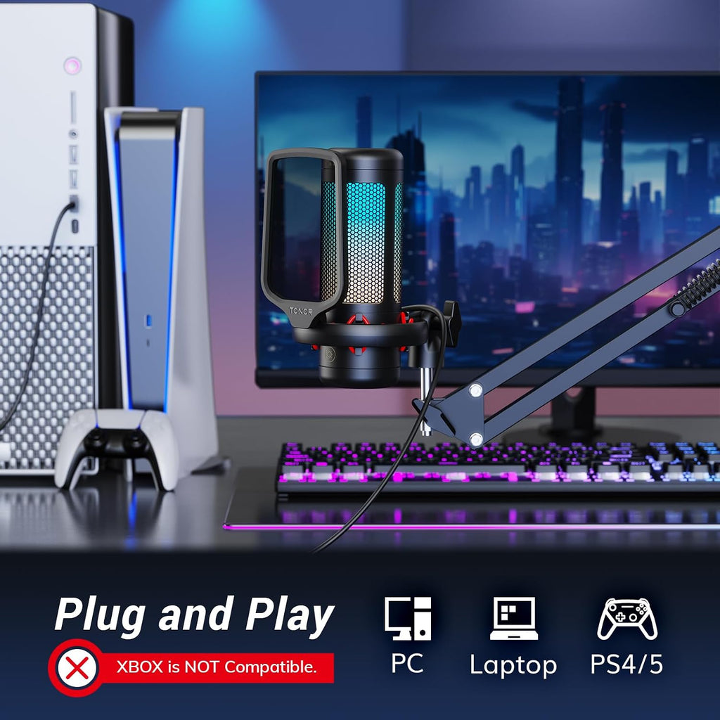 TONOR TC310+ RGB Gaming Microphone Set – 3 Styles & 3 Colors - Flex Gamingproduct_type