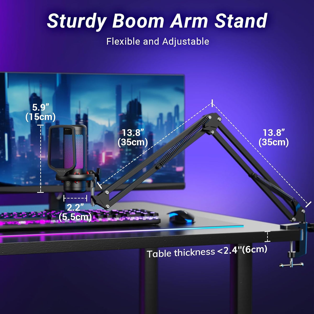 TONOR TC310+ RGB Gaming Microphone Set – 3 Styles & 3 Colors - Flex Gamingproduct_type