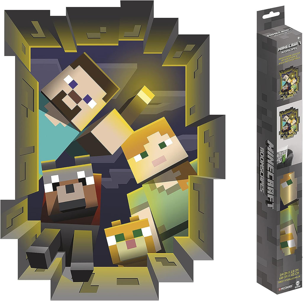 Trends International Minecraft Caved In Wall Decal - Flex Gamingproduct_type