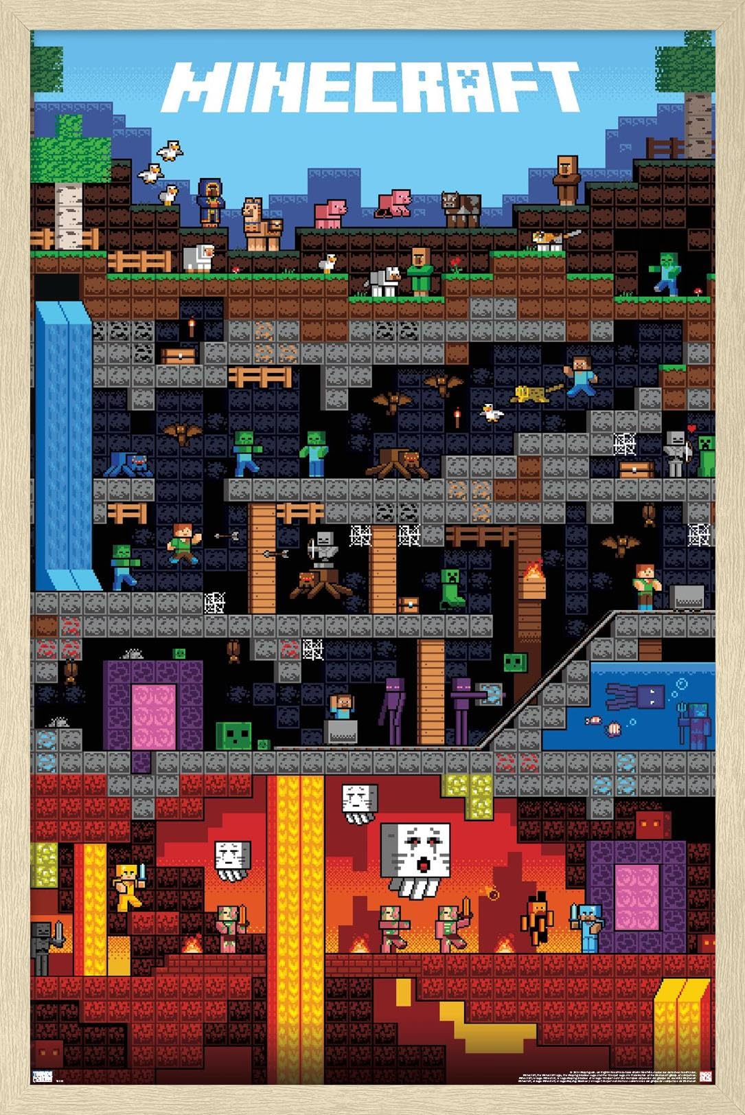 Trends International Minecraft Worldly Wall Poster – 4 Sizes & 11 Finishes - Flex Gamingproduct_type