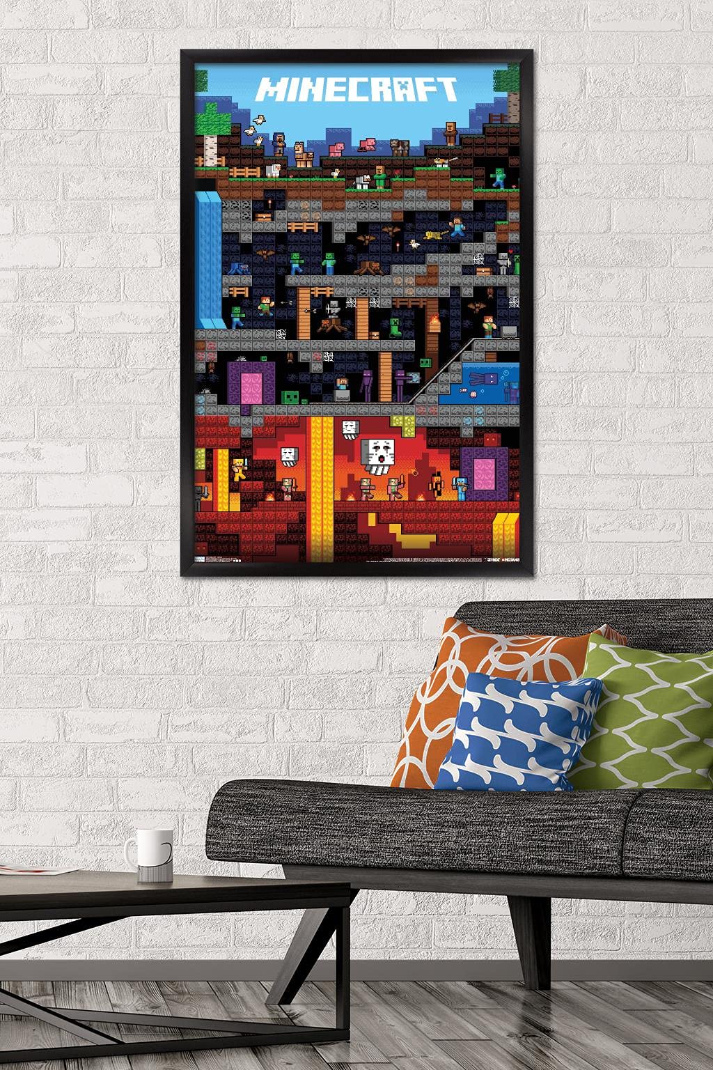 Trends International Minecraft Worldly Wall Poster – 4 Sizes & 11 Finishes - Flex Gamingproduct_type