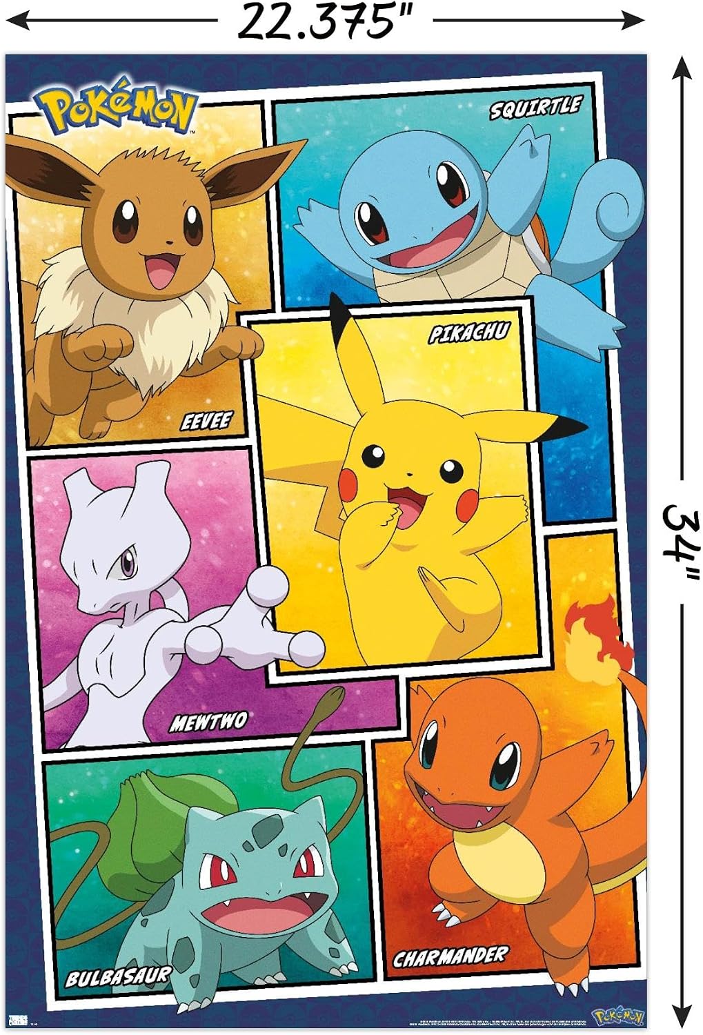 Trends International Pokémon Group Collage Wall Poster - Flex Gamingproduct_type