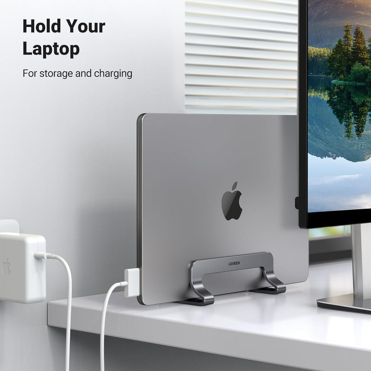 UGREEN Vertical Laptop Stand – Aluminum, 3 Colors - Flex Gamingproduct_type