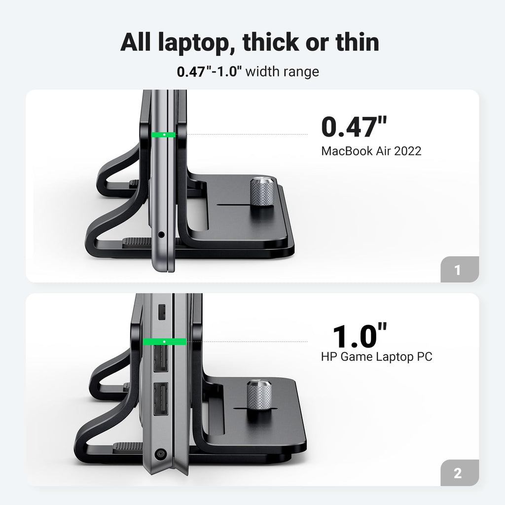 UGREEN Vertical Laptop Stand – Aluminum, 3 Colors - Flex Gamingproduct_type