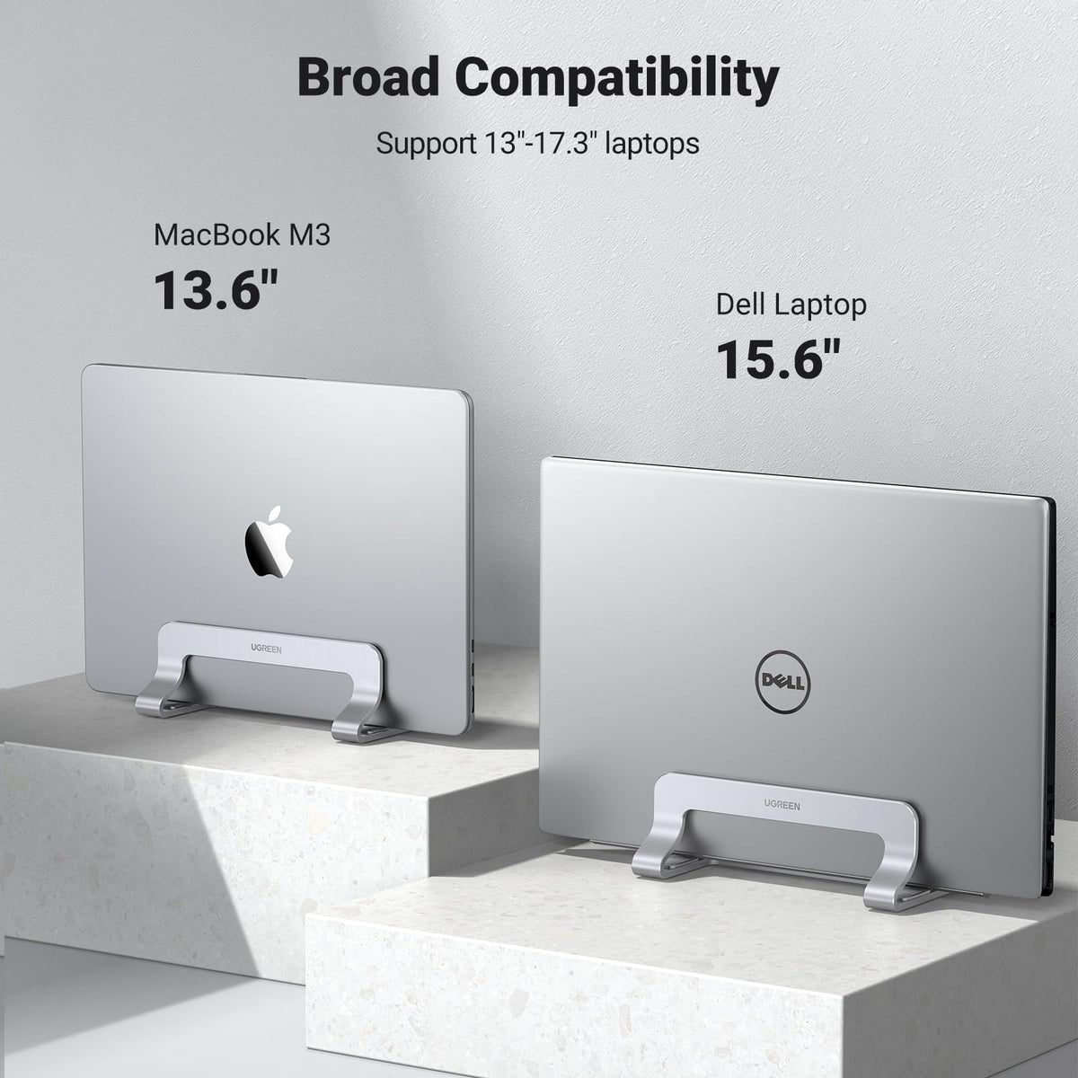 UGREEN Vertical Laptop Stand – Aluminum, 3 Colors - Flex Gamingproduct_type