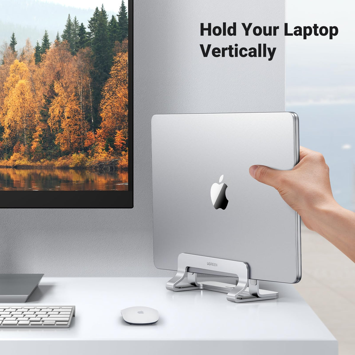 UGREEN Vertical Laptop Stand – Aluminum, 3 Colors - Flex Gamingproduct_type