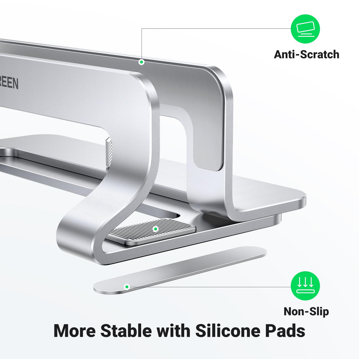 UGREEN Vertical Laptop Stand – Aluminum, 3 Colors - Flex Gamingproduct_type